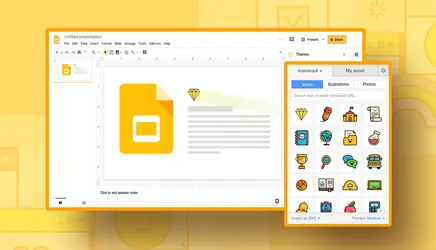 Make professional Google Slides presentation using Icondrop