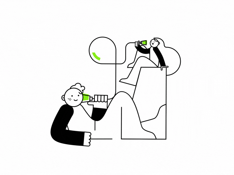 Callone icon loop animated GIF by Goldener Westen for iconscout design inspiration blog