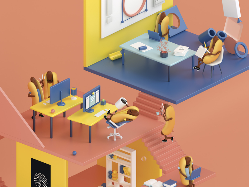 CommUNITY illustration by Jeremy Woons for ueno.
