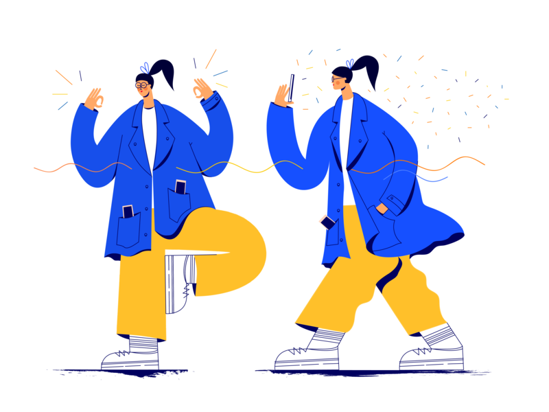 Keep calm illustration by Karolina Kędzierska for iconscout design inspiration blog