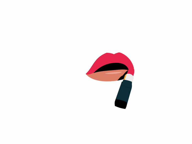 Luscious lips animated GIF by Fraser Davidson for Cub Studio for iconscout design inspiration blog