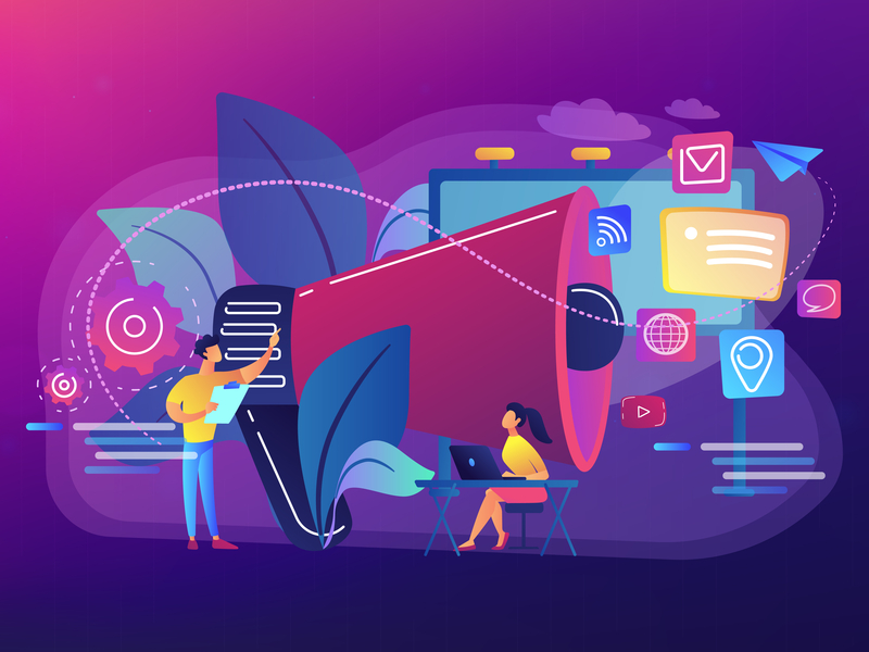 Marketing team work illustration by Visual Generation