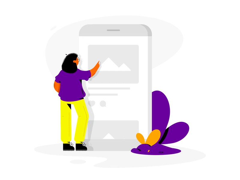 Social media addiction animated GIF by Furkan Söyler for iconscout design inspiration blog