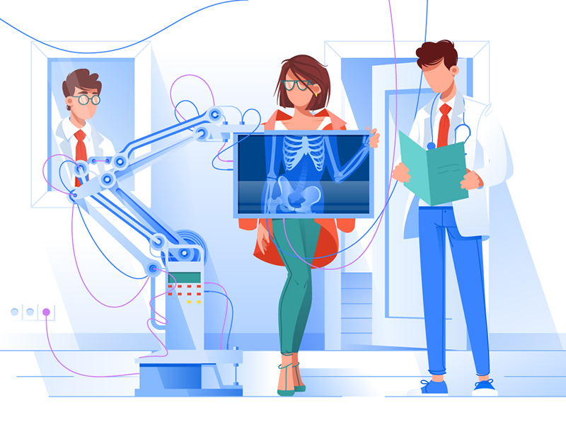 The x-ray doctor illustration by Kit8