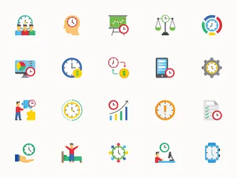 Time management Free Icon pack