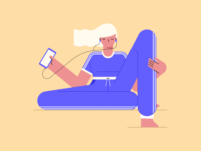 Music illustration by Matheus Costa in iconscout design inspiration blog