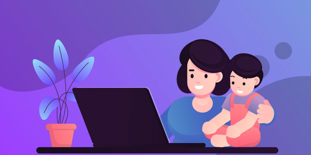 Work from home illustrations
