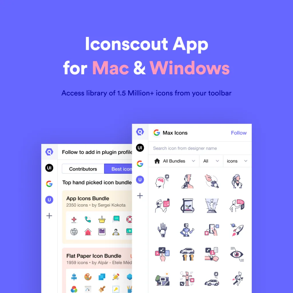 Iconscout Desktop app for Mac and Windows