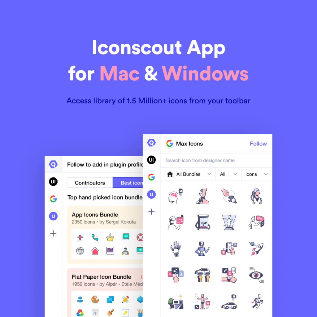 Iconscout Desktop app for Mac and Windows