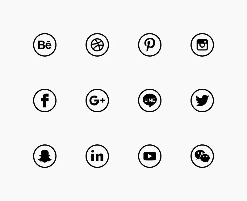 20 Beautiful Free Social Media Icons Sets For Web, Illustrator, Photoshop