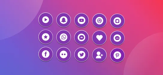 Mega Collection of The Best Free Social Media Icons