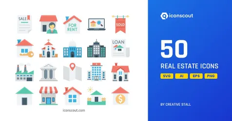 10 best Real Estate icon packs | Free | Premium icons