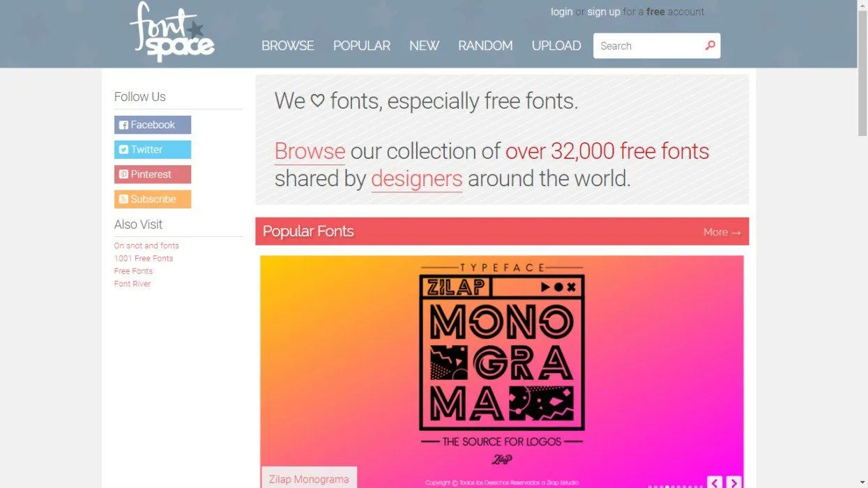 7 best places to find Creative Fonts