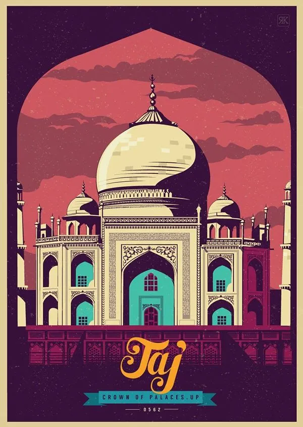 How I created Indian Monument illustrations - Design Tutorial ...