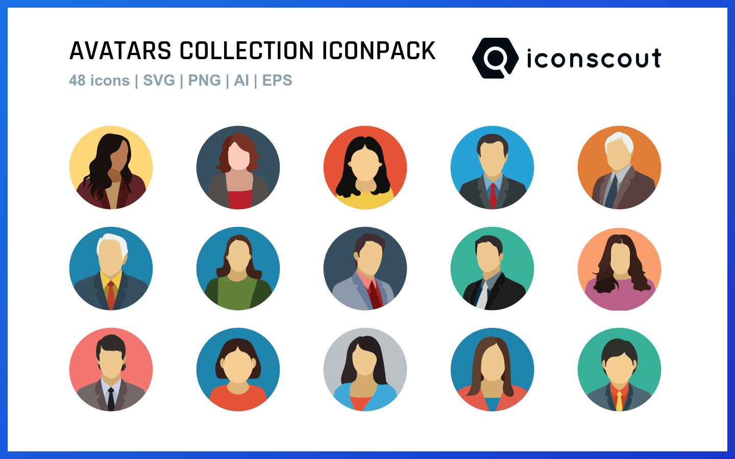 Set of Avatars Icons  Avatar, Icon, People icon