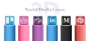 Free Icon Pack: Social Media 3D Icons