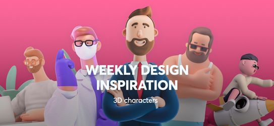 Weekly Design Inspiration - 3D Characters