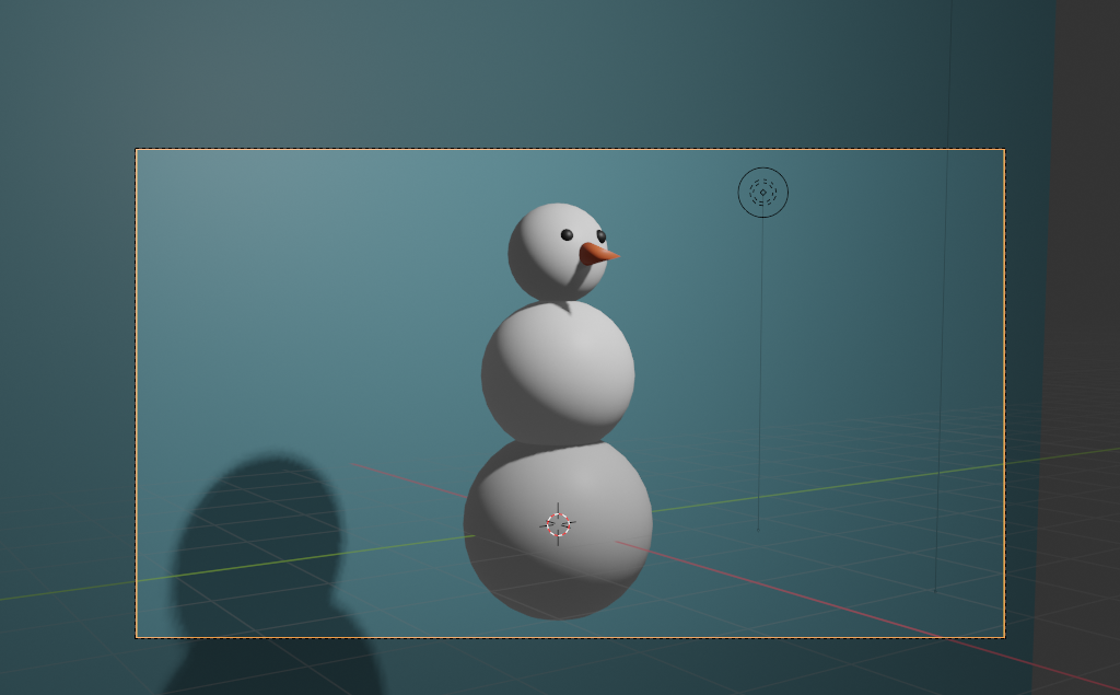 Rendering-Snowman-Blender