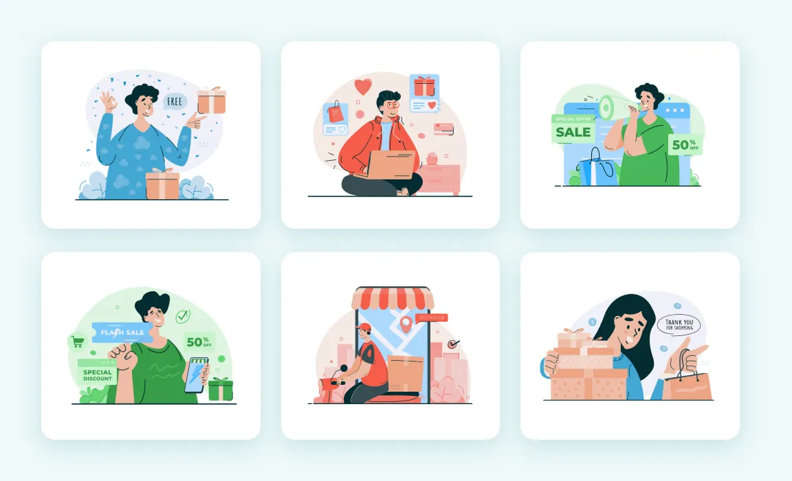 E-commerce Flat Illustration