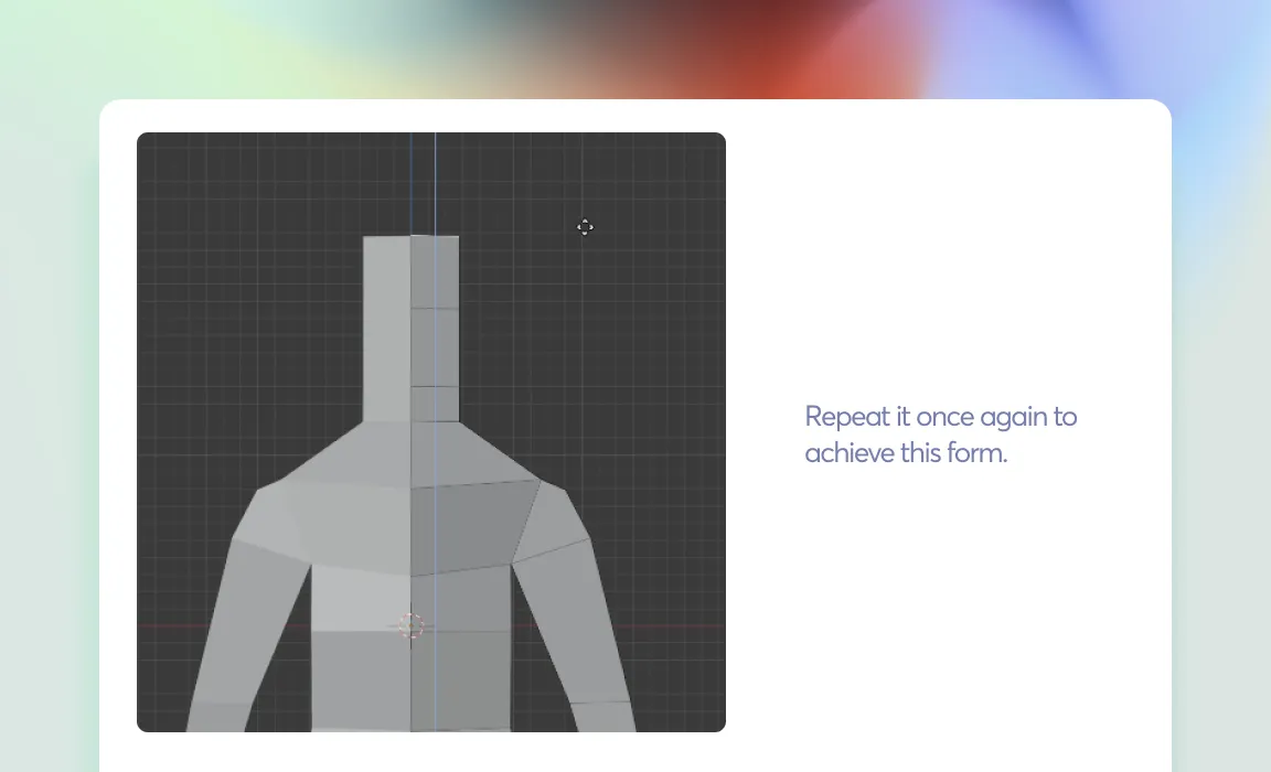 Create the front portion of face