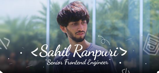 Team Iconscout: Sahil Ranpuri, Senior Frontend Engineer
