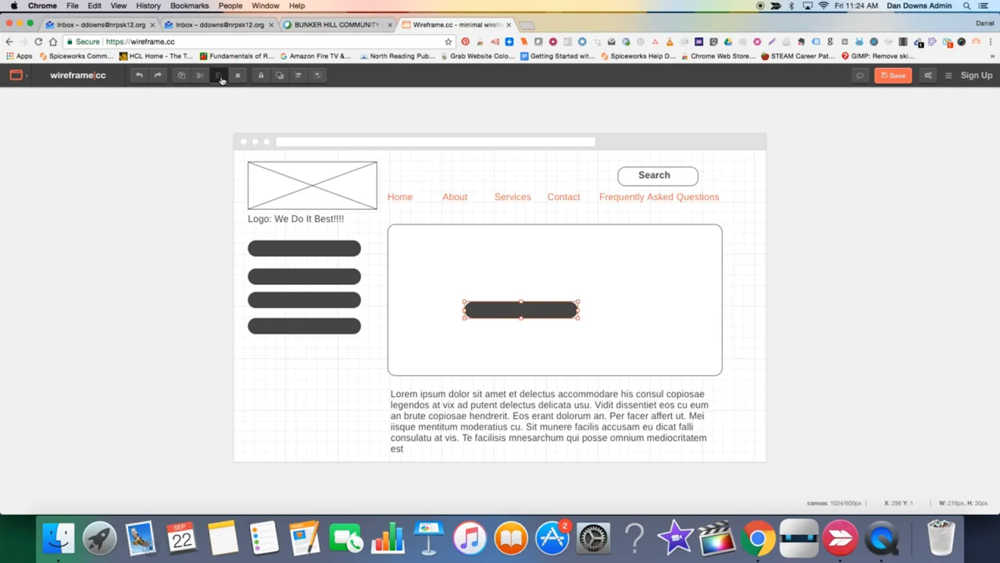 Wireframe CC - A Minimalist Wireframe Tool