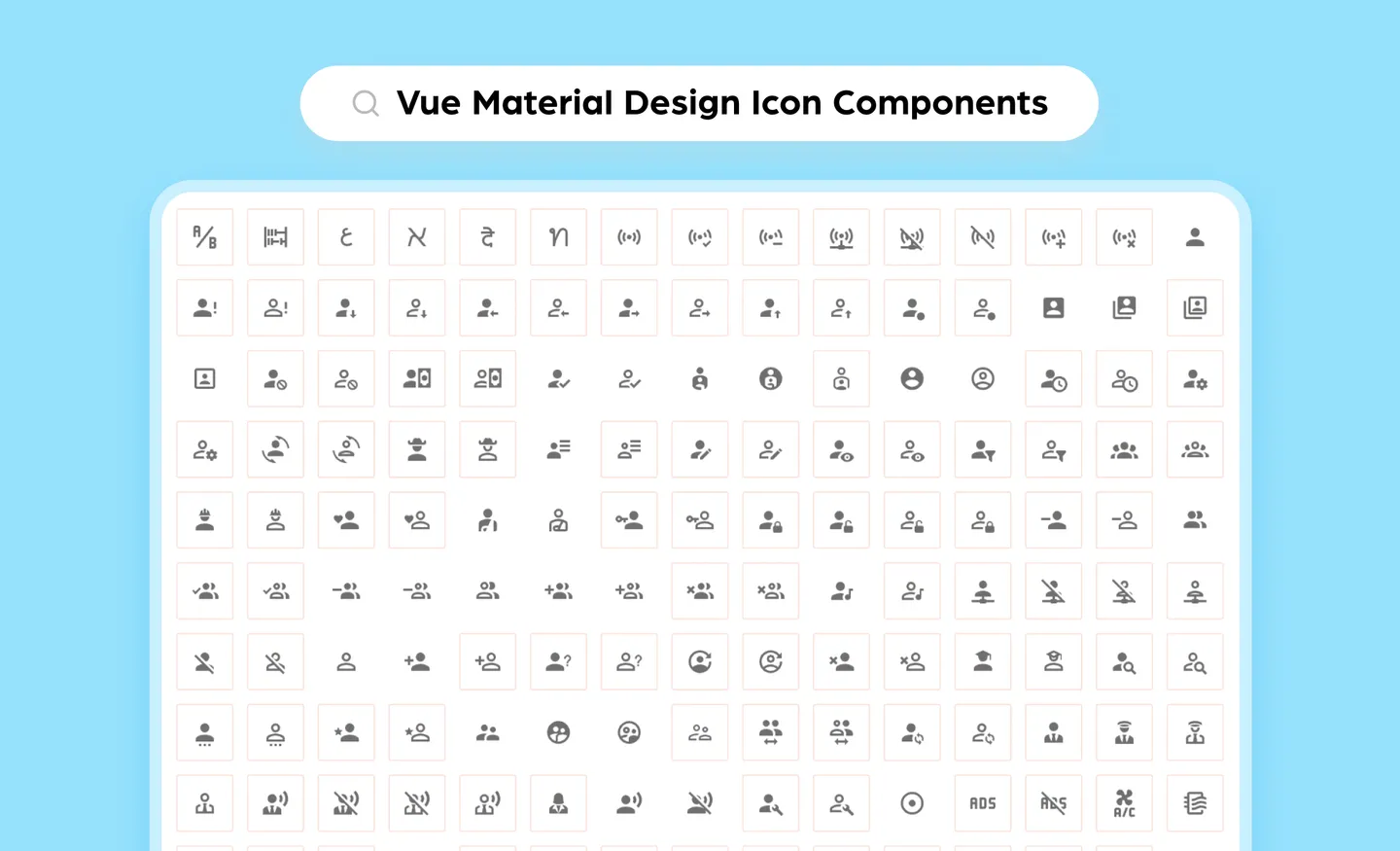 Vue Material Design icons
