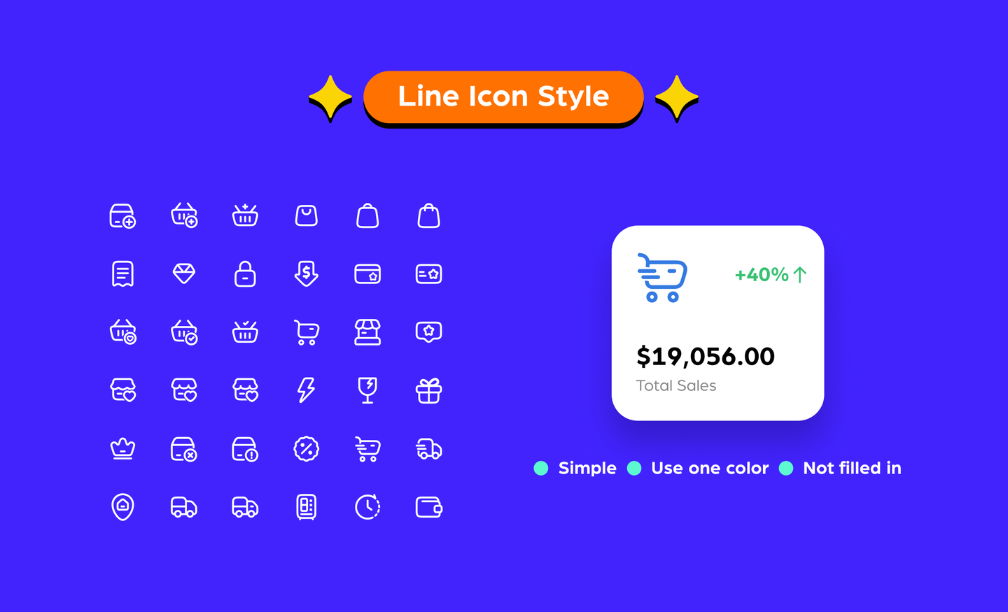 A guide to the line icon style