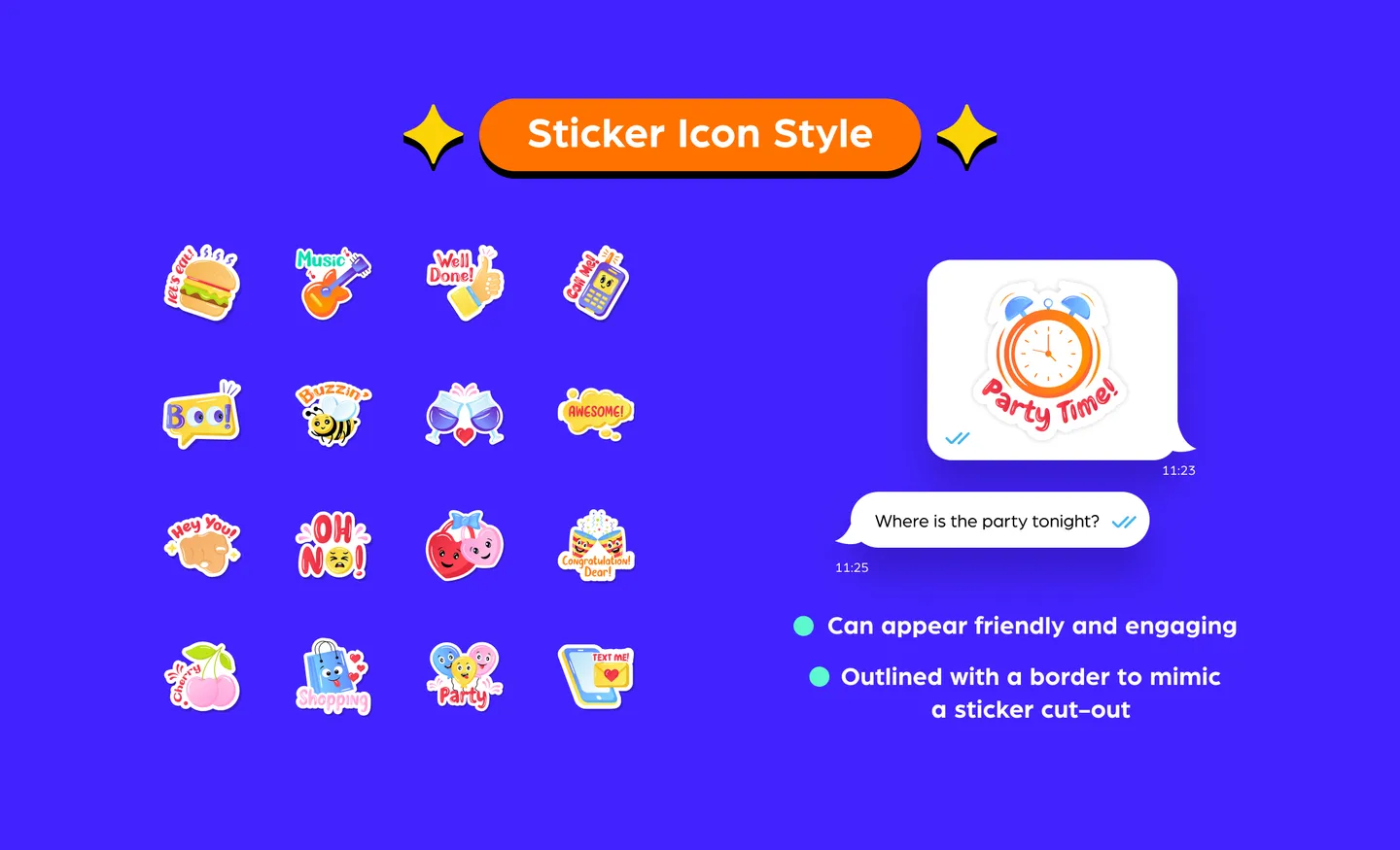 A guide to the sticker icon style