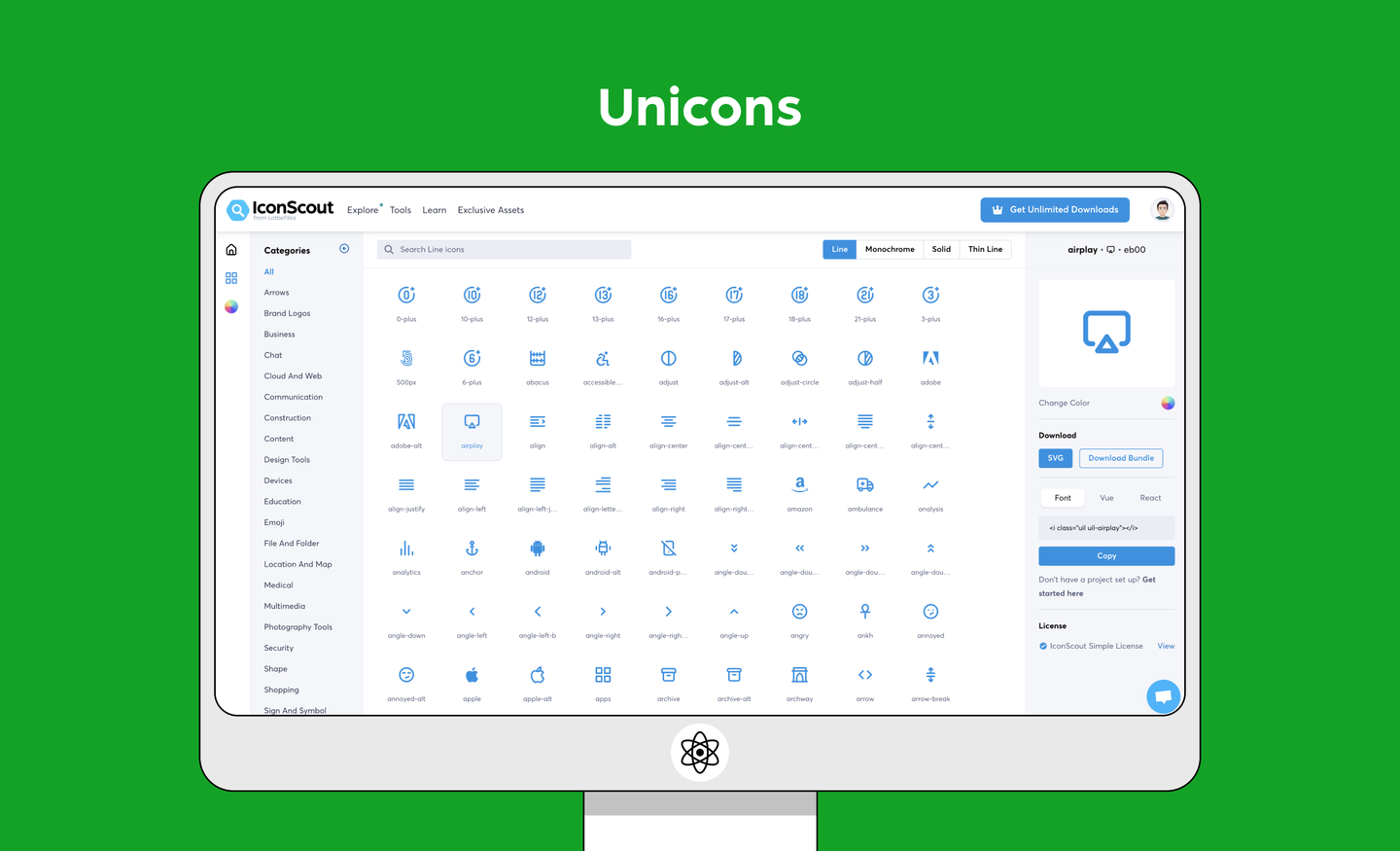 9 Best React Icon Libraries in 2022 - IconScout Blogs