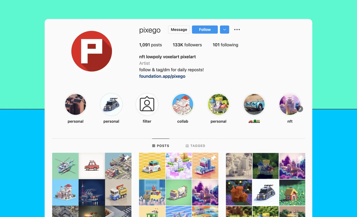 pixego Instagram account