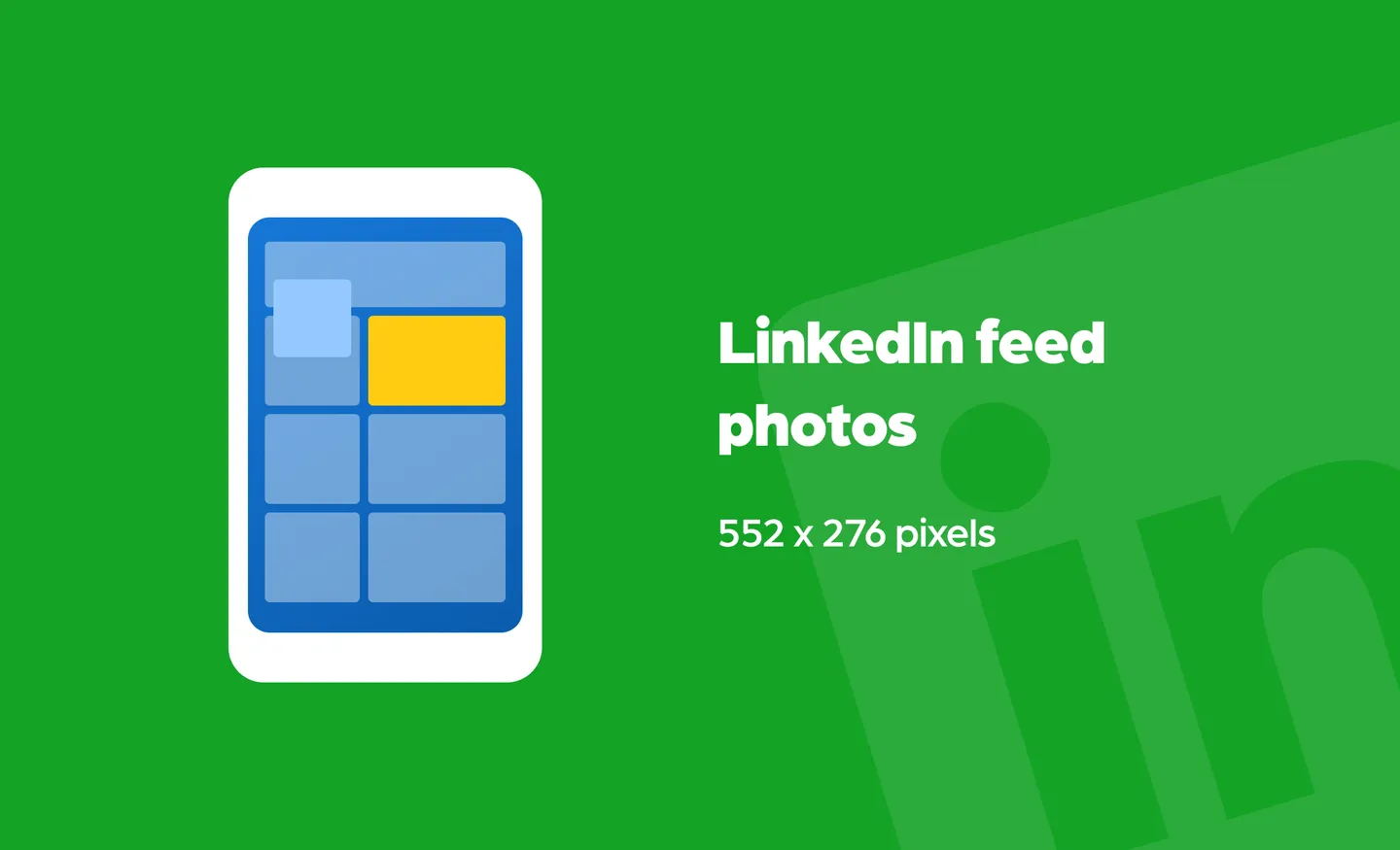 LinkedIn feed photo size