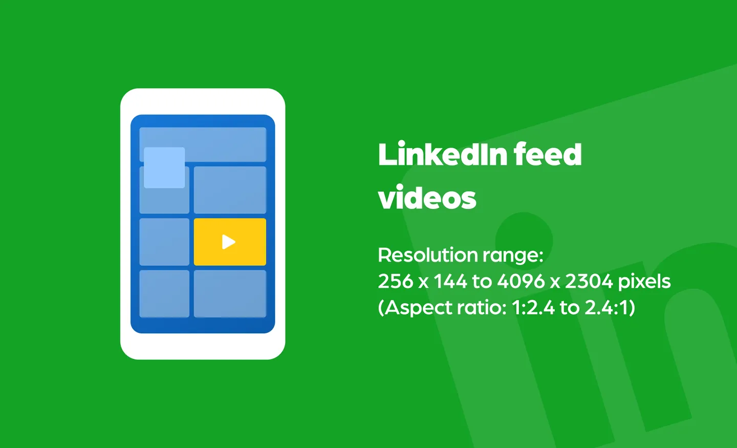 LinkedIn feed video size