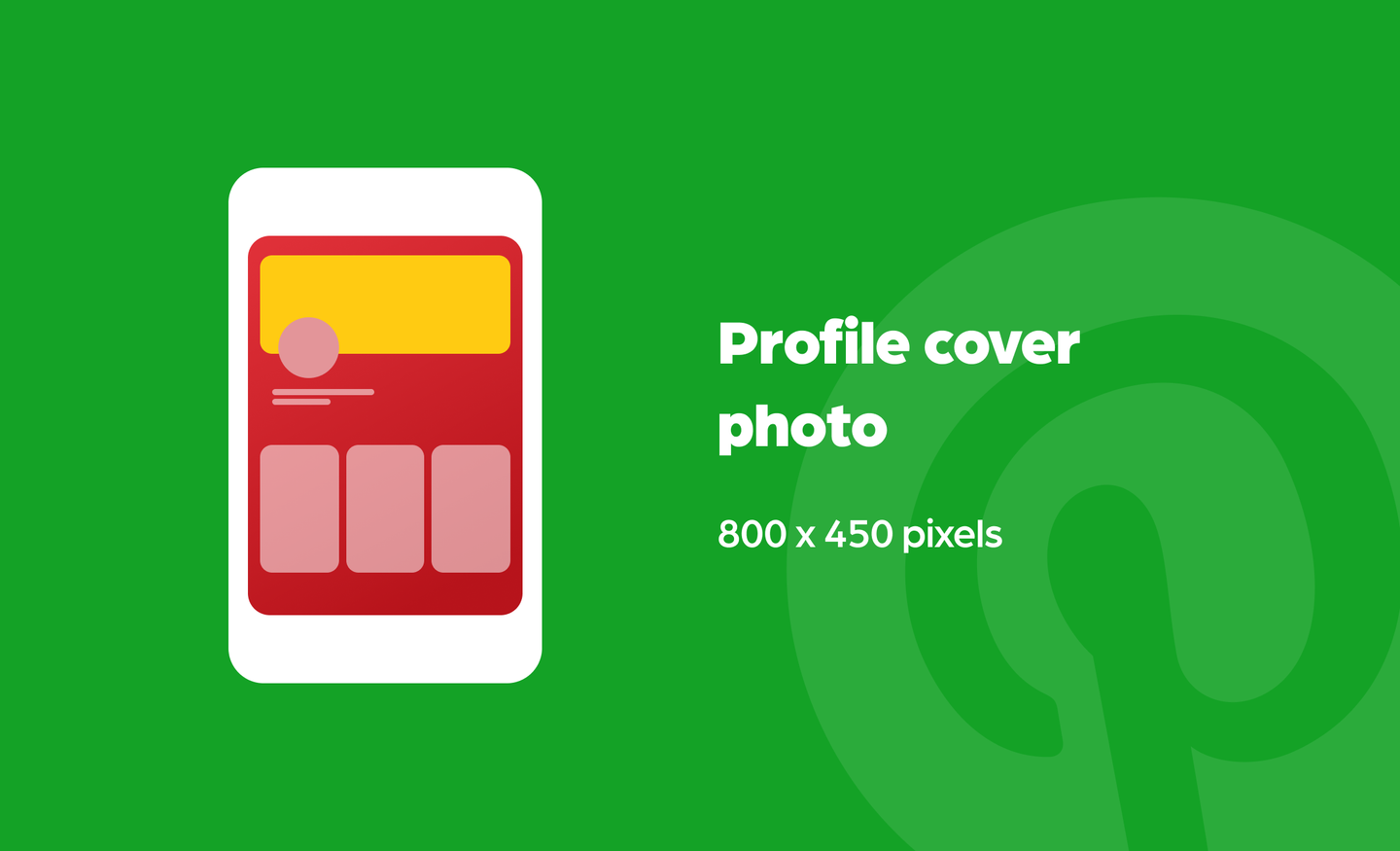Pinterest profile cover photo size