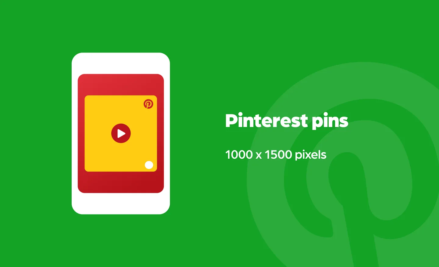 Pinterest pins size