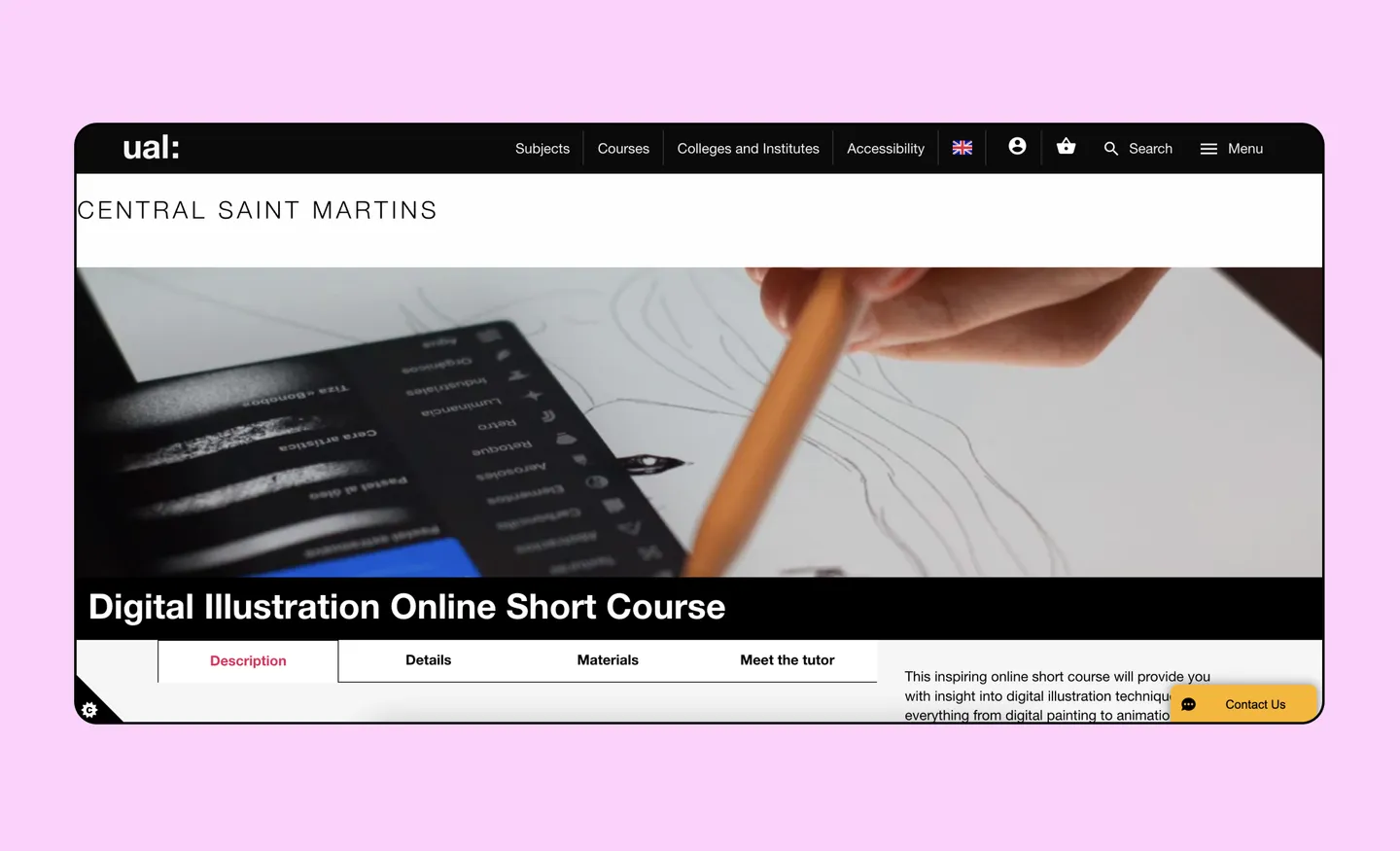 Digital Illustration Online Short Course