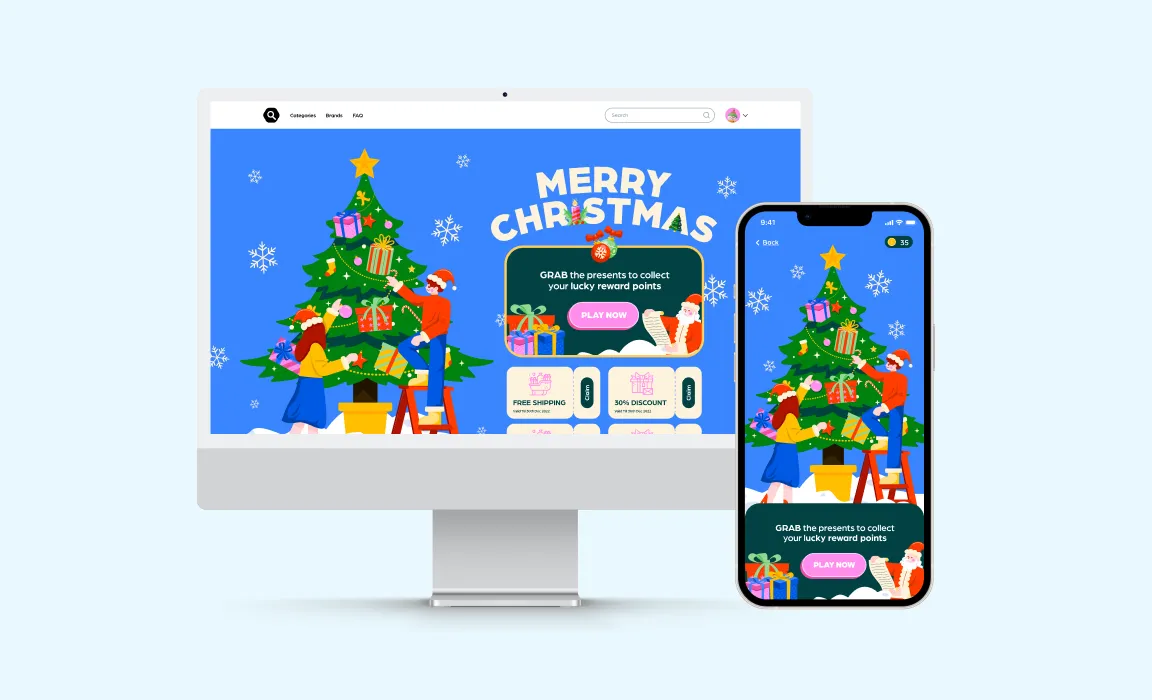 Premium Christmas assets in apps and web
