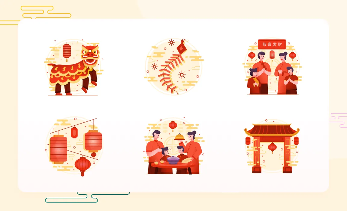 Chinese New Year Illustration Pack