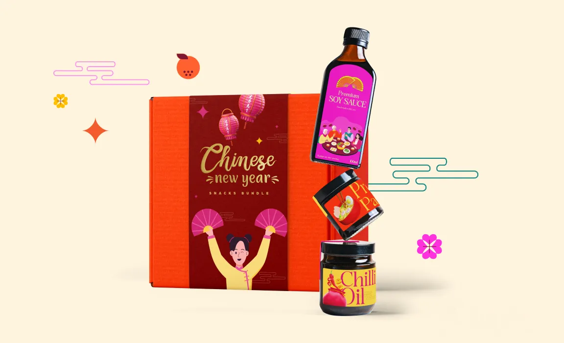 Lunar New Year design assets for merchandise