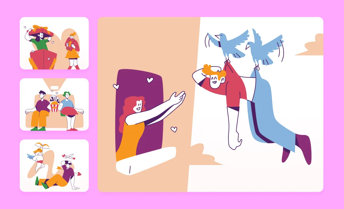 22 Valentine’s Day Animations, Icons, Illustrations, and 3D Illustration Packs