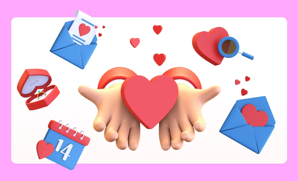 22 Valentine’s Day Animations, Icons, Illustrations, and 3D Illustration Packs