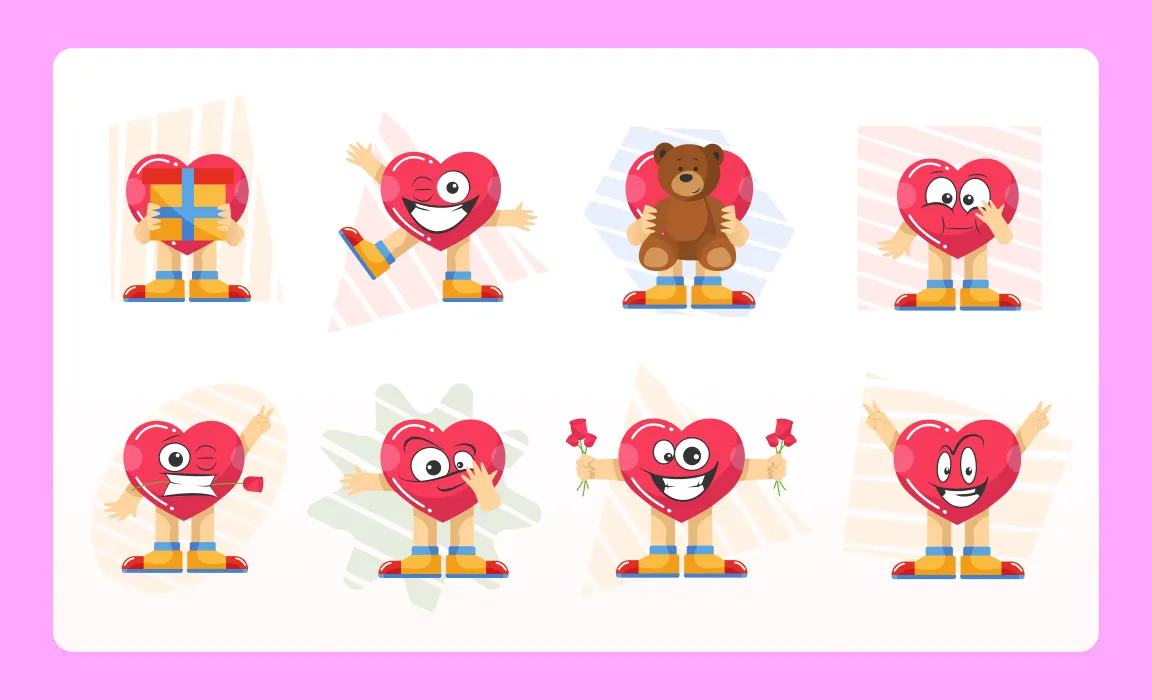 22 Valentine’s Day Animations, Icons, Illustrations, and 3D Illustration Packs