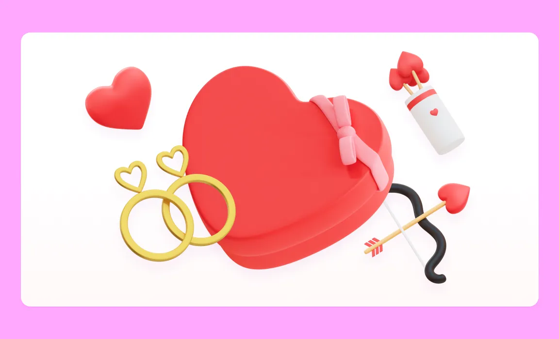 22 Valentine’s Day Animations, Icons, Illustrations, and 3D Illustration Packs