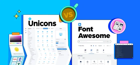 The Differences between Unicons and Font Awesome