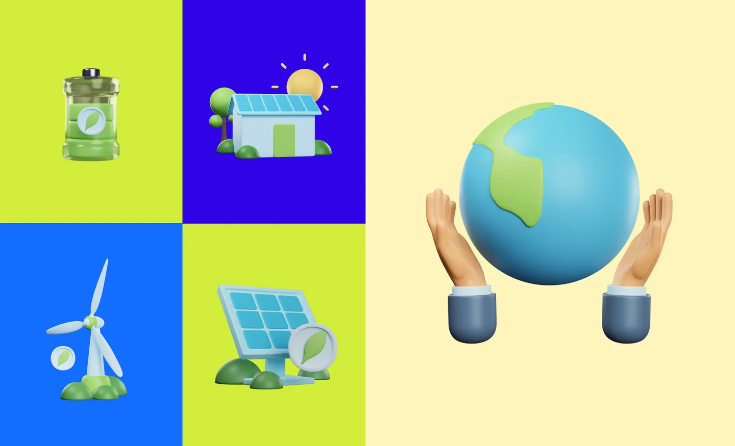 Earth Day 3D Icon Pack by Shop/3dmania