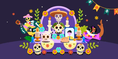 16 Best Day of the Dead Design Assets: Sugar Skull, Marigold, Altars & More