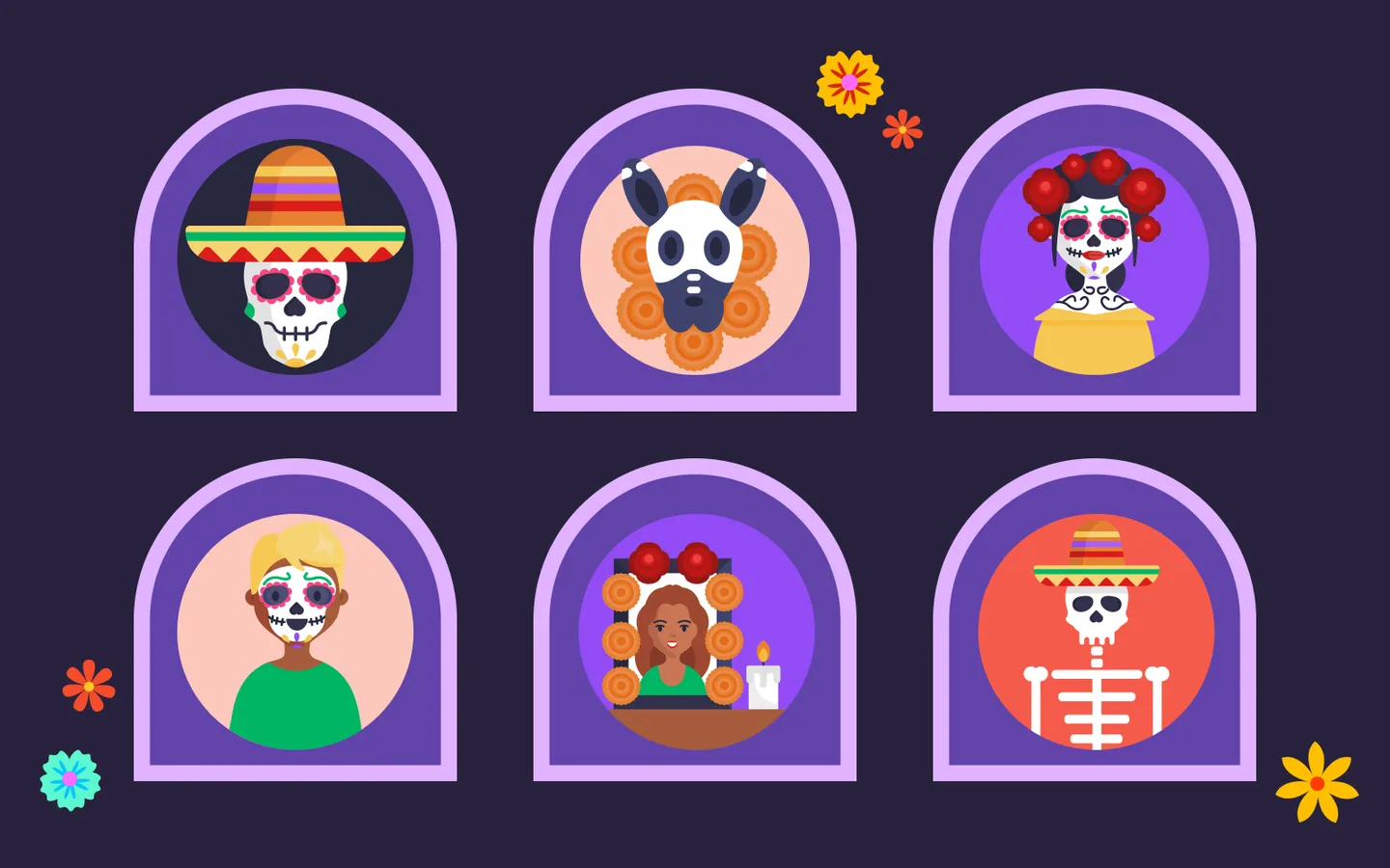 50 Day Of The Dead Icon Pack by Dighital Design