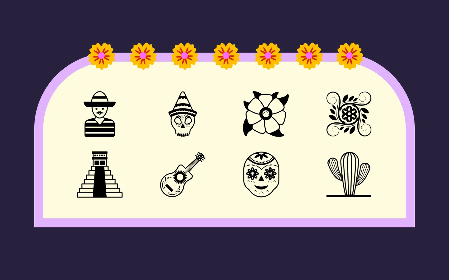 Traditional Mexican Culture Icon Pack by Azam Ishaq