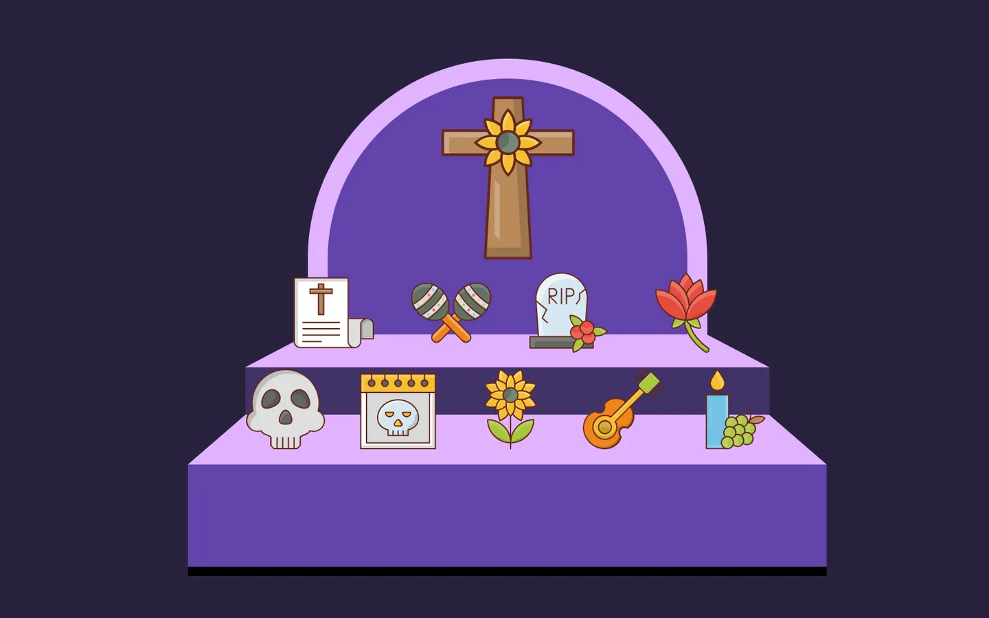 Day Of The Dead-A Icon Pack by Vector Stall