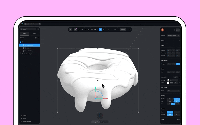 Customizing 3D model using presets